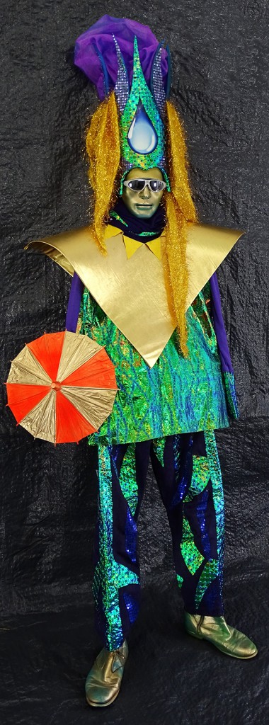 Minha-Danca-Zirkus-Wasser-Kostüm mit Schirm